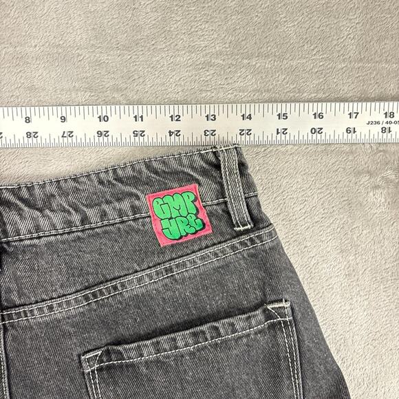 Empyre Y2K Charcoal Tori Grey 2in1 Zip Off Cargo Denim Jeans Size 8 - Picture 7 of 7